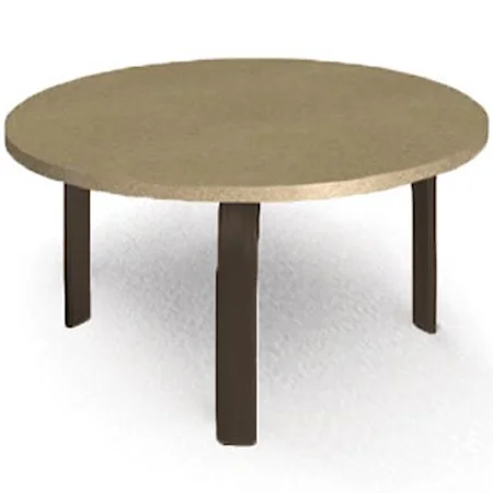 24" Round Side Table with Curved Legs